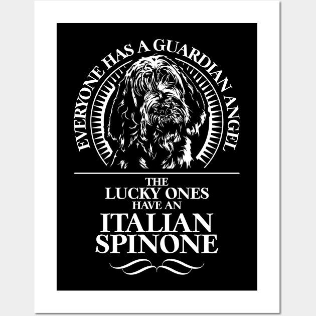 Italian Spinone Guardian Angel dog sayings Wall Art by wilsigns